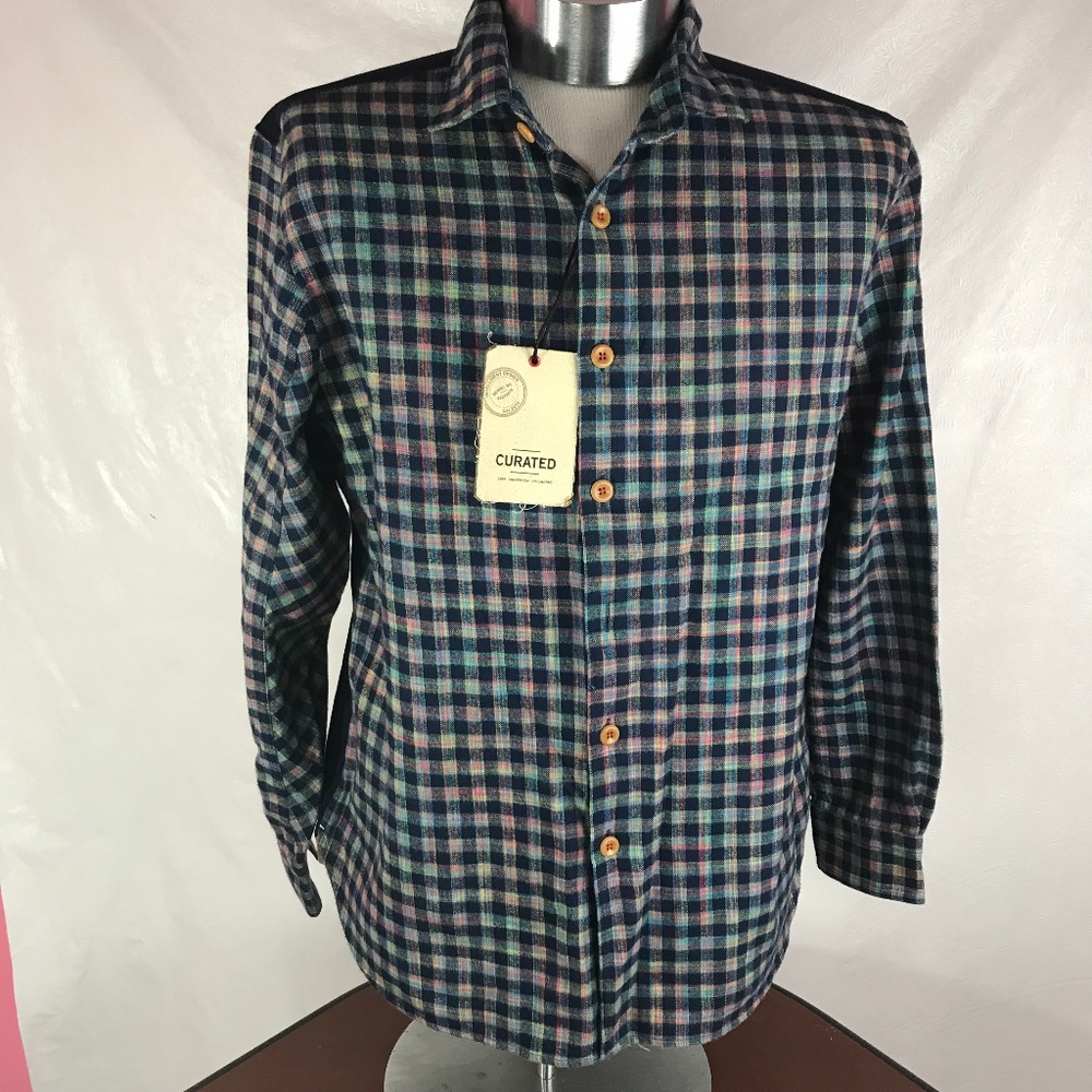 CURATED Copley Indigo Space Long Sleeve Shirt